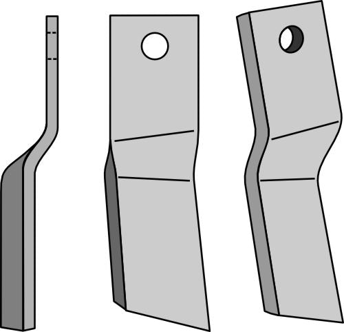 Rotary tine 210x60mm, left
