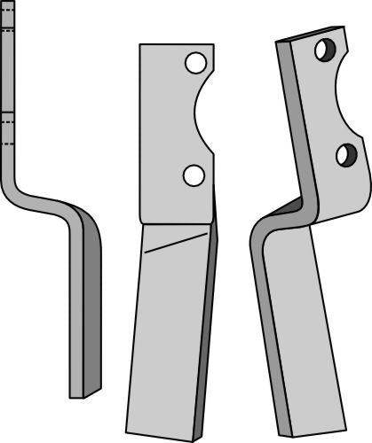 Rotary tine 235x50mm, left