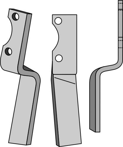 Rotary tine 325x50mm, right