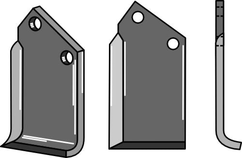 Klinge 170 x 80 mm, højre