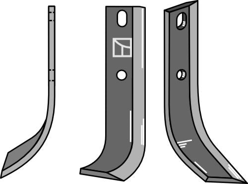 Klinge 220 x 40 mm, venstre