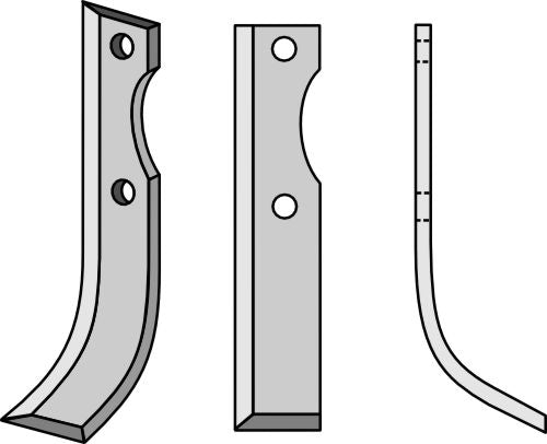 Klinge 190 x 40 mm, højre