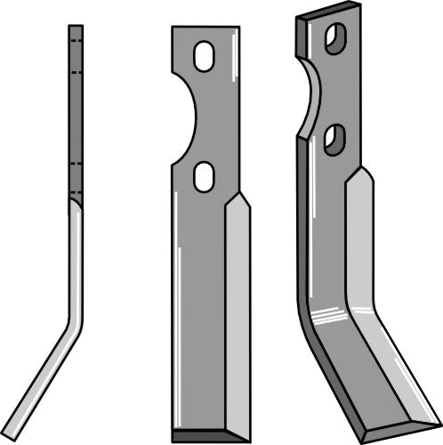 Roterende tind 305x50mm, venstre