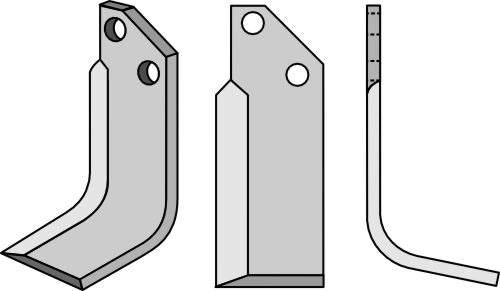 Klinge 175 x 50 mm, højre