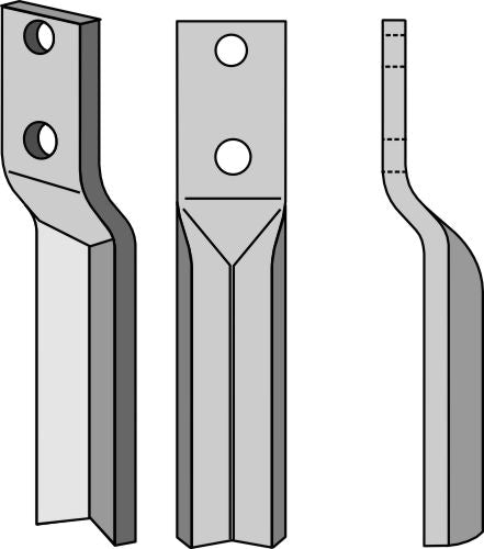 Roterende tand 225 x 50 mm