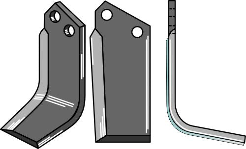 Blade DURAFACE 203x105mm, right