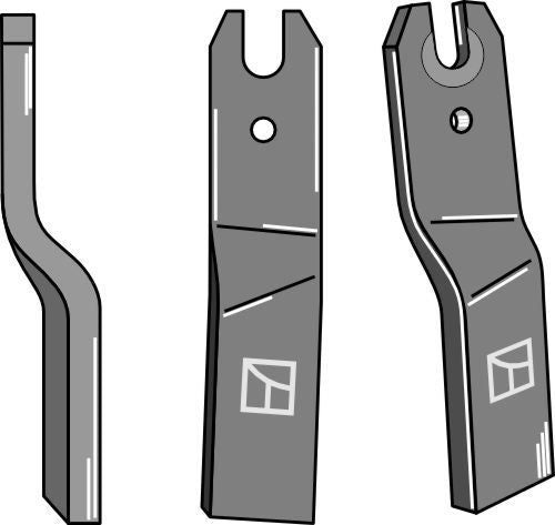 Roterende tand 227 x 60 mm, venstre