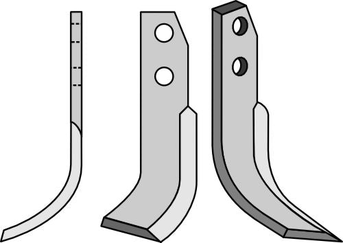 Terä 233 x 70 mm, vasen