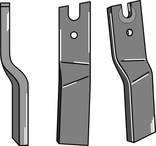 Rotary tine 224x50mm, left