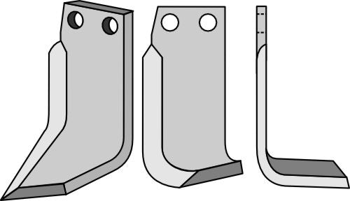 Klinge 140 x 60 mm, højre