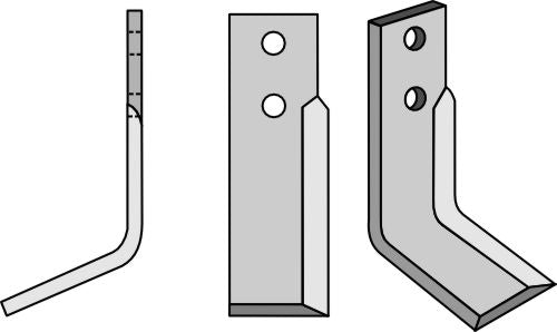 Klinge 162 x 45 mm, venstre