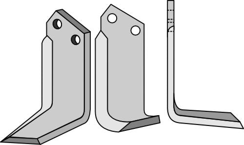 Blad 205x80mm, høyre