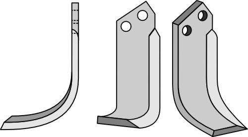Klinge 185 x 60 mm, venstre