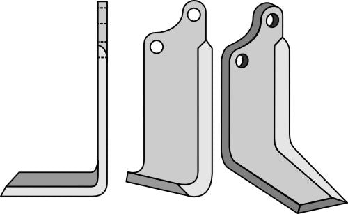 Klinge 215 x 80 mm, venstre