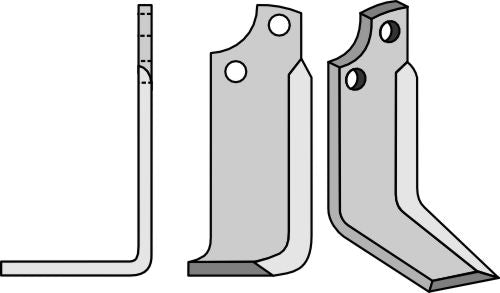 Klinge 187 x 70 mm, venstre