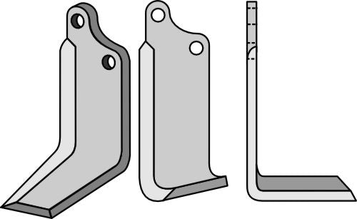 Blad 215 x 90 mm, höger