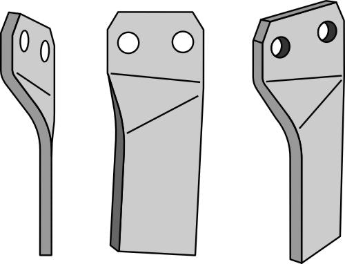 Rotationspinne 181x80 mm, vänster