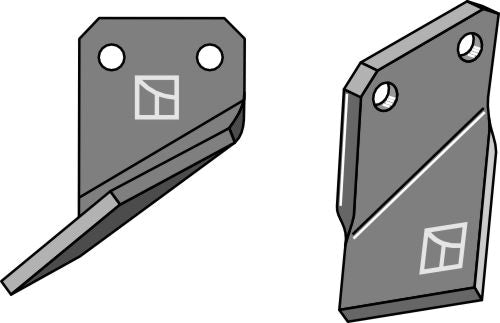 Roterende tind 145x80mm, venstre
