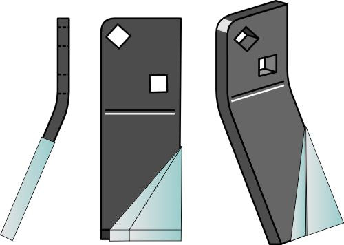 Pyörivä piikki DURAFACE 215x70mm, vasen