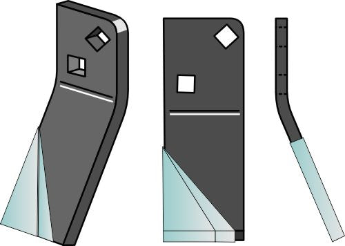 Rotationspinne DURAFACE 215x70 mm, höger