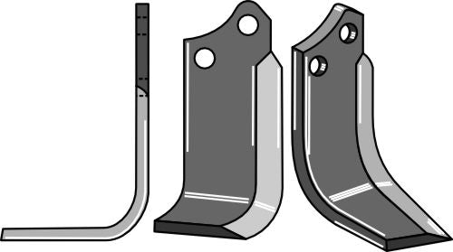 Klinge 190 x 80 mm, venstre