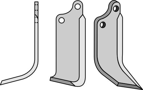 Blad 190x80mm, venstre