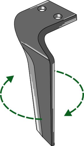 Tine for rotary harrows 290mm, right