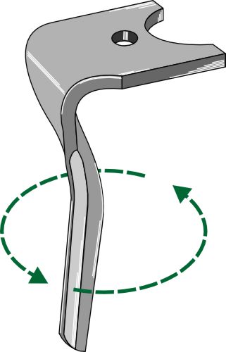 Tine for rotary harrows 290mm, left