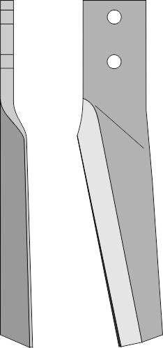 Tine for rotary harrows 332mm, right