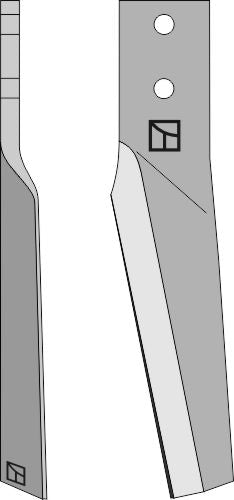 Tine for rotary harrows 332mm, right