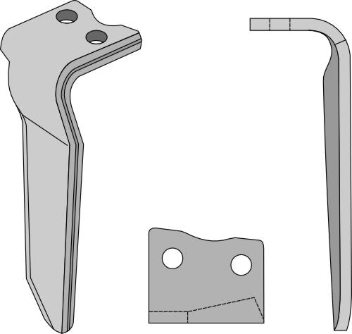 Kierrekynsien piikki 320 mm, vasen