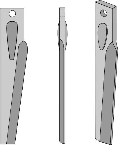 Tine for rotary harrows 315mm, left