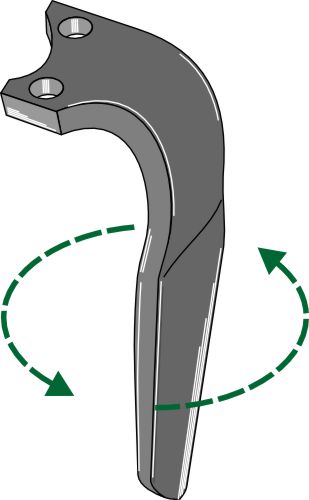 Tine for rotary harrows 300mm, left