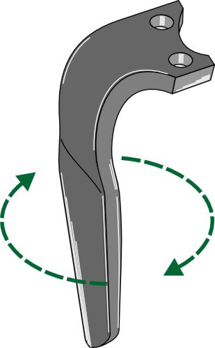Tine for rotary harrows 300mm, right