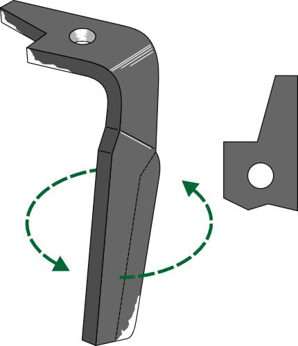 Tine for rotary harrows 300mm, left