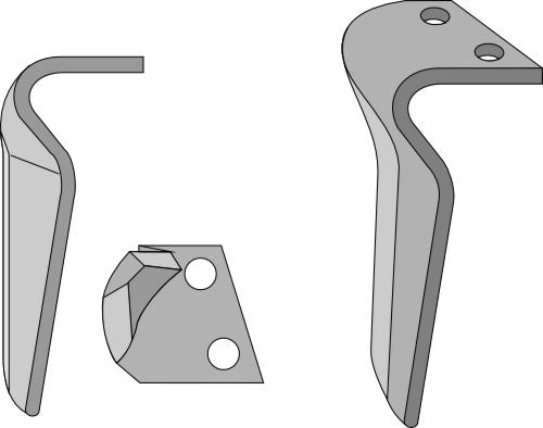Tand för rotorharvar 260 mm, höger