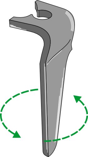 Tand för rotorkultivator 305 mm, vänster