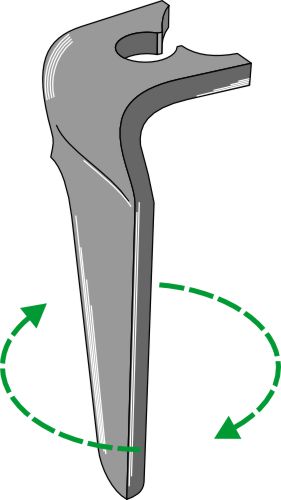 Tind for rotorharver 305 mm, høyre