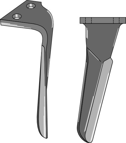 Tine for rotary harrows 320mm, right