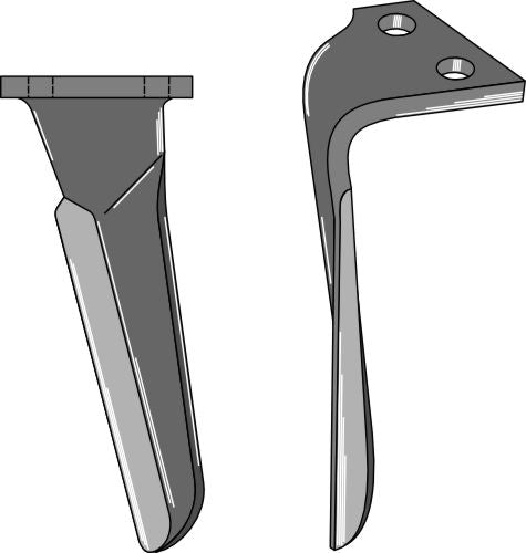Tine for rotary harrows 260mm, left