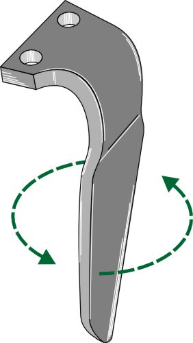 Tænder til rotorharver, venstre