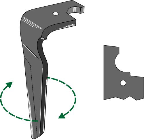 Tænder til rotorharver, højre