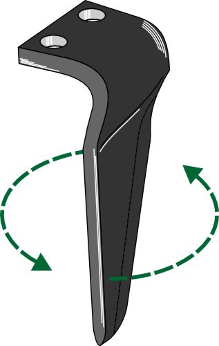 Tænder til rotorharver, venstre