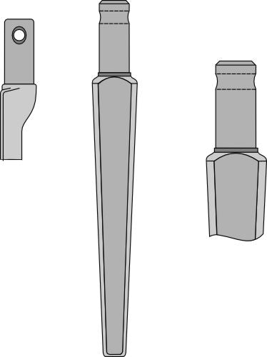 Tine for rotary harrows