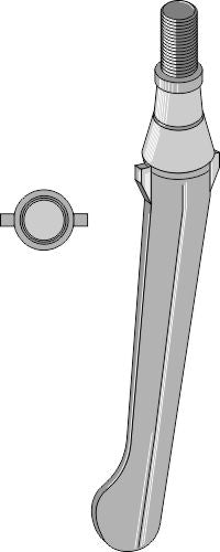 Tine for rotary harrows