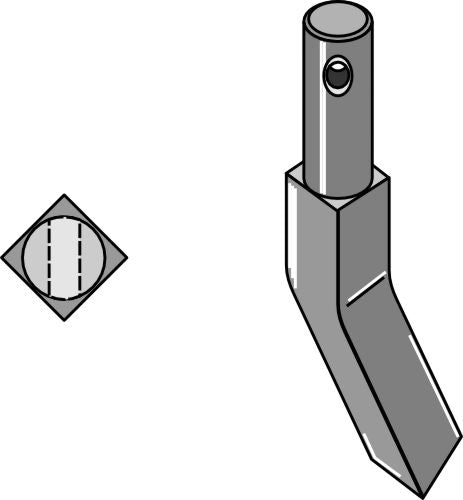 Rotary tine 170mm, right