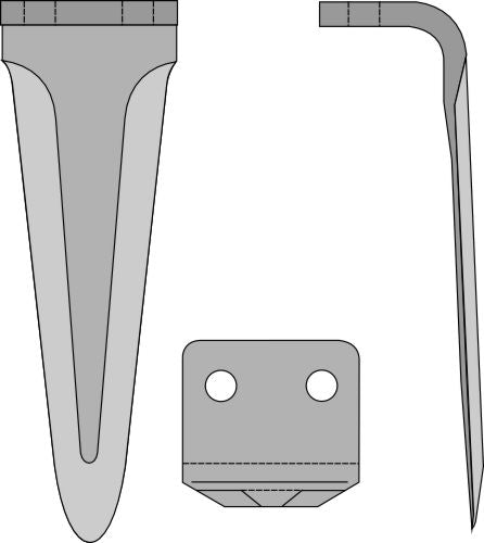 Tine for rotary harrows