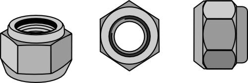 self-locking nut - cone-shaped - M24x2 - 8.8