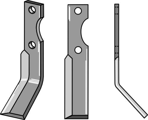 Rotary tine 220x35mm, right