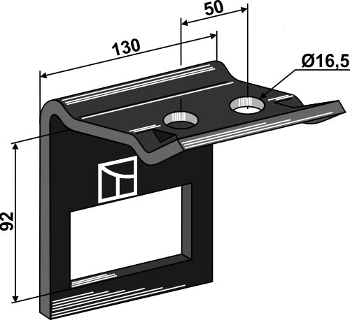 Klemme til tand 90x13